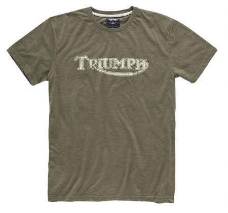 Triumph Vintage Logo T-Shirt - Khaki