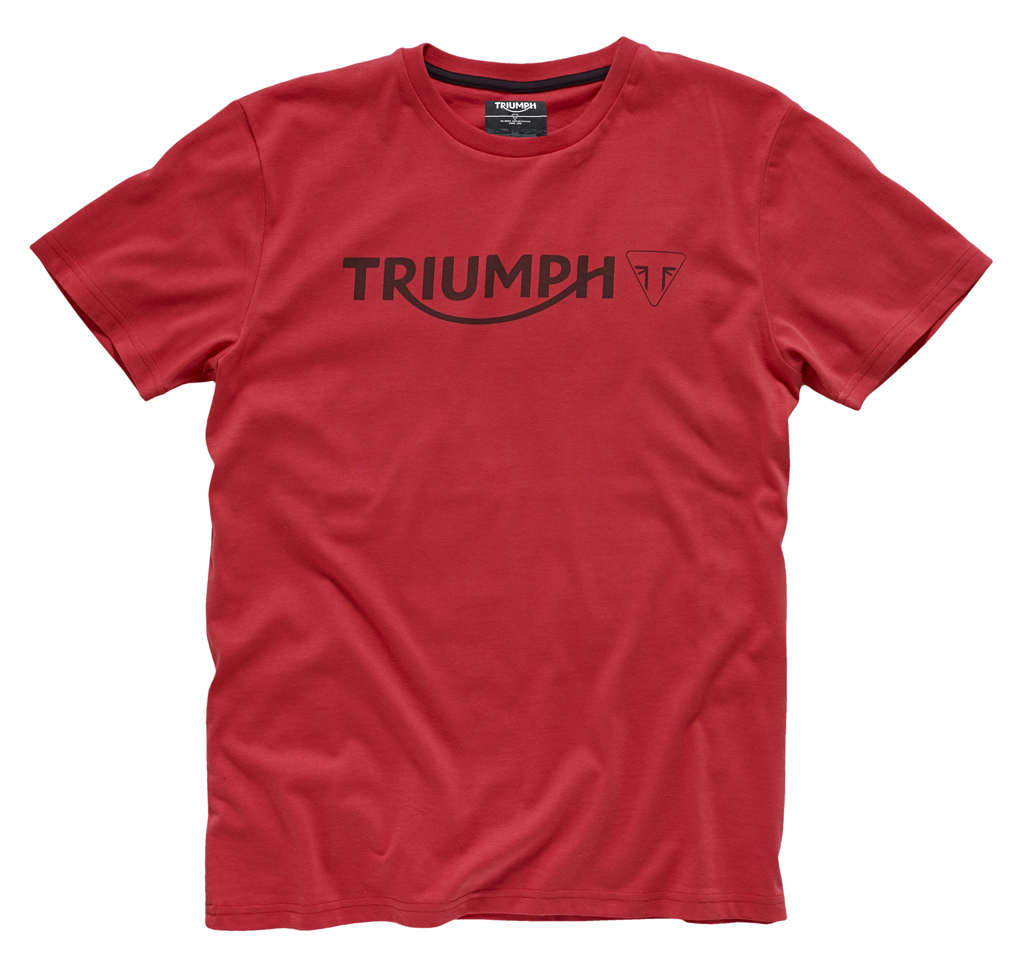 Triumph Logo T-Shirt - Red - Phillip McCallen Motorcycles