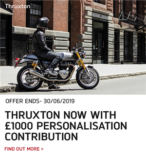 THRUXTON / R – £1000 PERSONALISATION OFFER